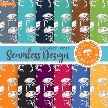 Dinosaurs Bones Seamless Digital Paper LPB3065B