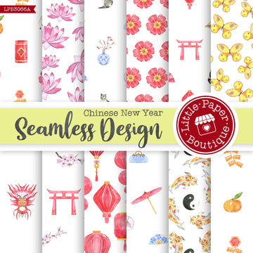 Chinese New Year Seamless Digital Paper LPB3066A