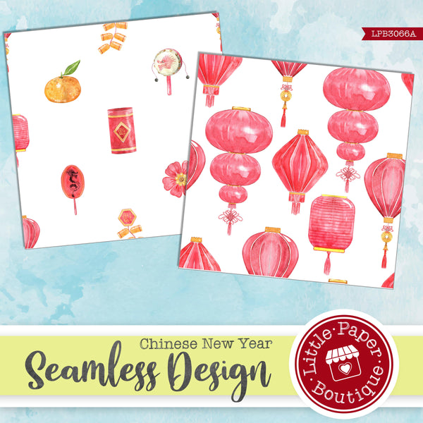 Chinese New Year Seamless Digital Paper LPB3066A