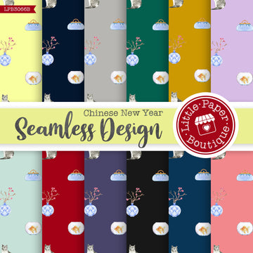 Chinese New Year Seamless Digital Paper LPB3066B