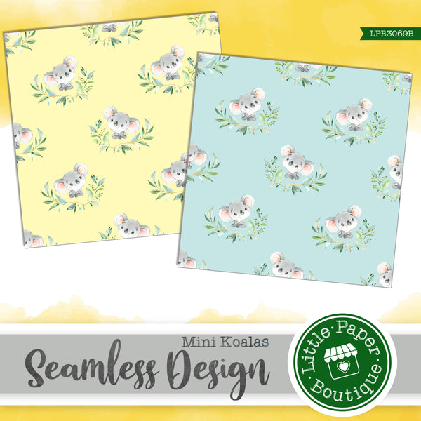 Mini Koalas Seamless Digital Paper LPB3069B