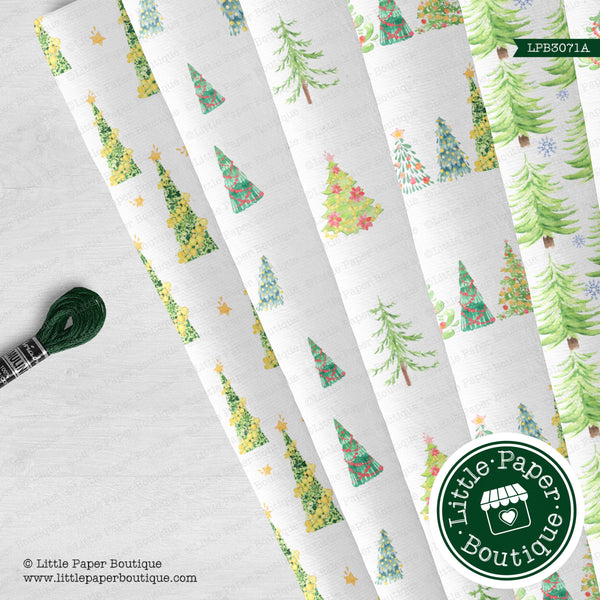 Christmas Trees Seamless Digital Paper LPB3071A