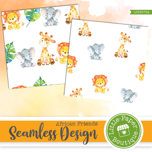 African Friends Seamless Digital Paper LPB3073A