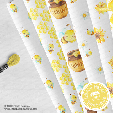 Baby Bees Seamless Digital Paper LPB3075A