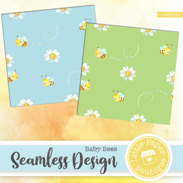 Baby Bees Seamless Digital Paper LPB3075B