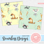 Assorted Animals Seamless Digital Paper LPB3091B