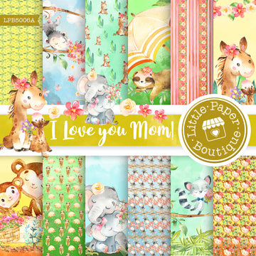 I Love You Mom Digital Paper LPB5006A