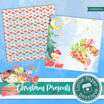 Christmas Presents Watercolor Digital Paper LPB5007A1