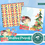 Christmas Presents Watercolor Digital Paper LPB5007A1