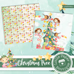 Christmas Tree Watercolor Digital Paper LPB5008A1