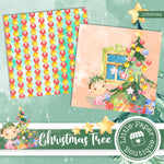 Christmas Tree Watercolor Digital Paper LPB5008A