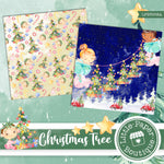 Christmas Tree Watercolor Digital Paper LPB5008A