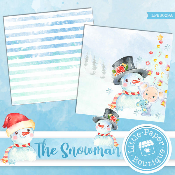 The Snowman Watercolor Digital Paper LPB5009A