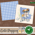 Cute Puppies Digital Paper LPB5019A