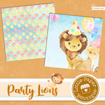 Party Lions Digital Paper LPB6014A