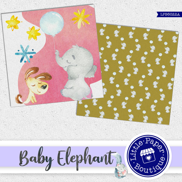 Baby Elephant Digital Paper LPB6022A
