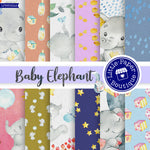 Baby Elephant Digital Paper LPB6022A