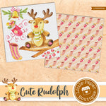 Rudolph (Cute Holidays) Digital Paper LPB6030A