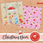 Christmas Deer Digital Paper LPB6032A