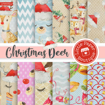 Christmas Deer Digital Paper LPB6032A