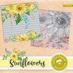 Sunflowers Digital Paper LPB6035A