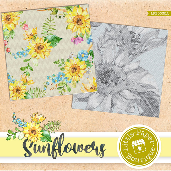 Sunflowers Digital Paper LPB6035A