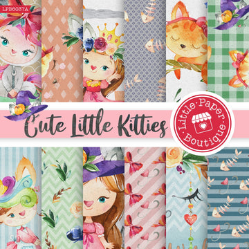 Cute Little Kitties Digital Paper LPB6037A