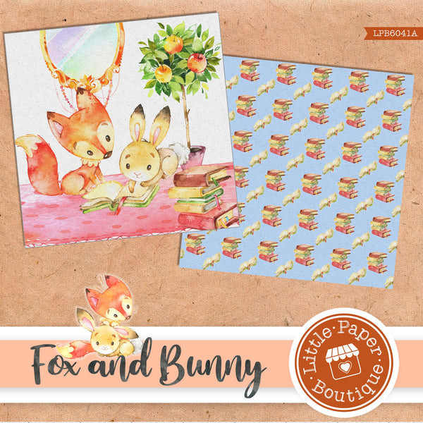 Fox and Bunny Digital Paper LPB6041A