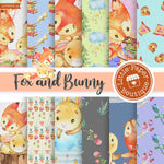 Fox and Bunny Digital Paper LPB6041A