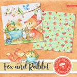 Fox and Rabbit Digital Paper LPB6042A