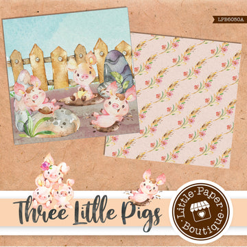 Three Little Pigs Digital Paper LPB6050A