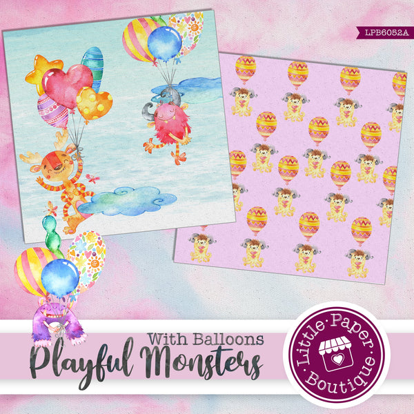 Playing Monsters Digital Paper LPB6052A