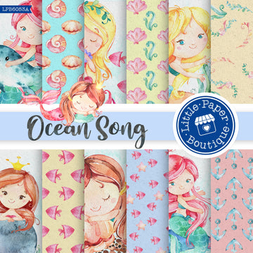 Ocean Song Digital Paper LPB6053A