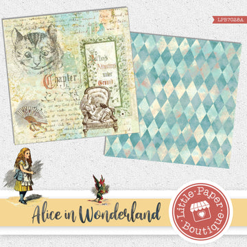 Alice in Wonderland Digital Paper LPB7028A