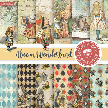 Alice in Wonderland Digital Paper LPB7028A