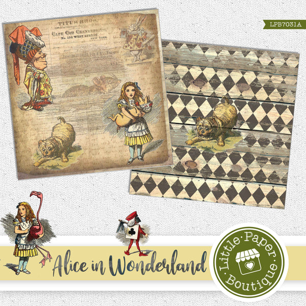 Alice in Wonderland Digital Paper LPB7031A