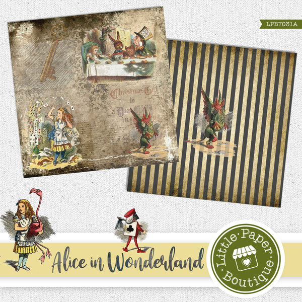 Alice in Wonderland Digital Paper LPB7031A