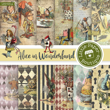 Alice in Wonderland Digital Paper LPB7031A