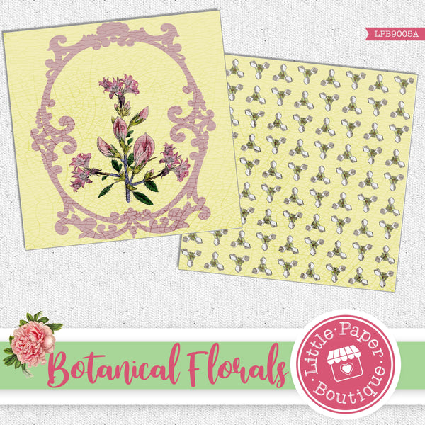 Botanical Florals Digital Paper LPB9005A
