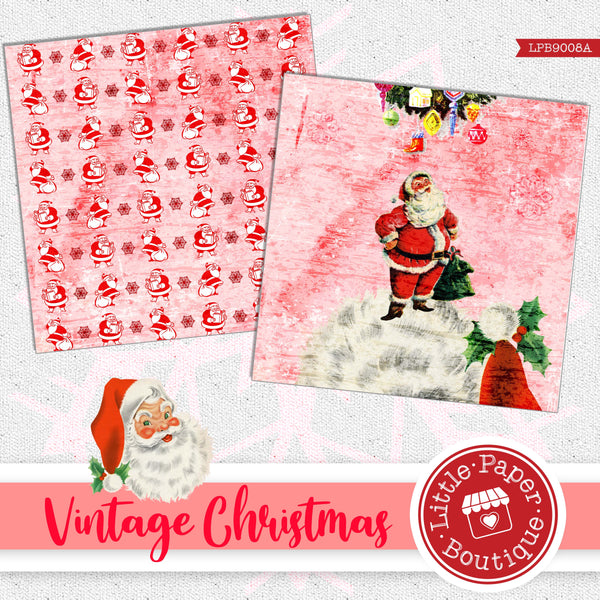 Vintage Christmas Digital Paper LPB9008A