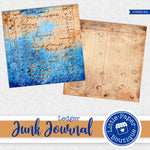 Junk Journal Ledger Digital Paper LPB9013A