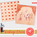 Vintage Circus Digital Paper LPB9015A