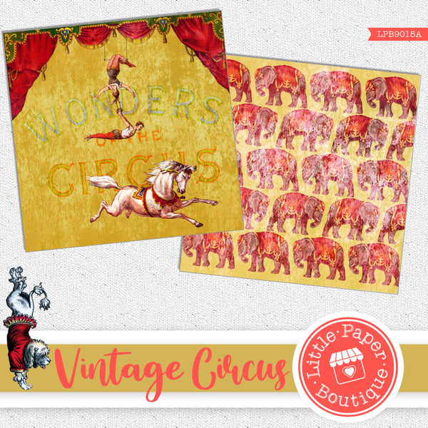 Vintage Circus Digital Paper LPB9015A