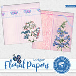 Floral Papers Ledger Digital Paper LPB9026A