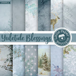 Yuletide Blessings Digital Paper LPB9031A