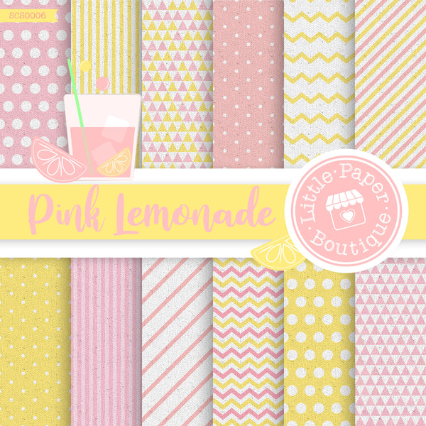 Pink Lemonade Seamless Digital Paper SCS0006B