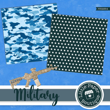 Navy Military Digital Paper PS028R4