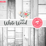 White Wood Digital Paper PS001B