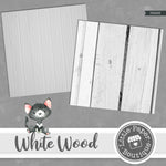 Rustic White Wood Digital Paper PS003B