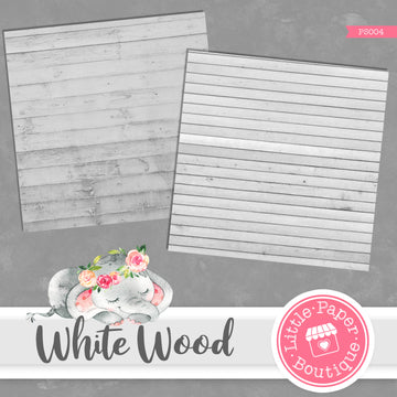 White Wood Digital Paper PS004B